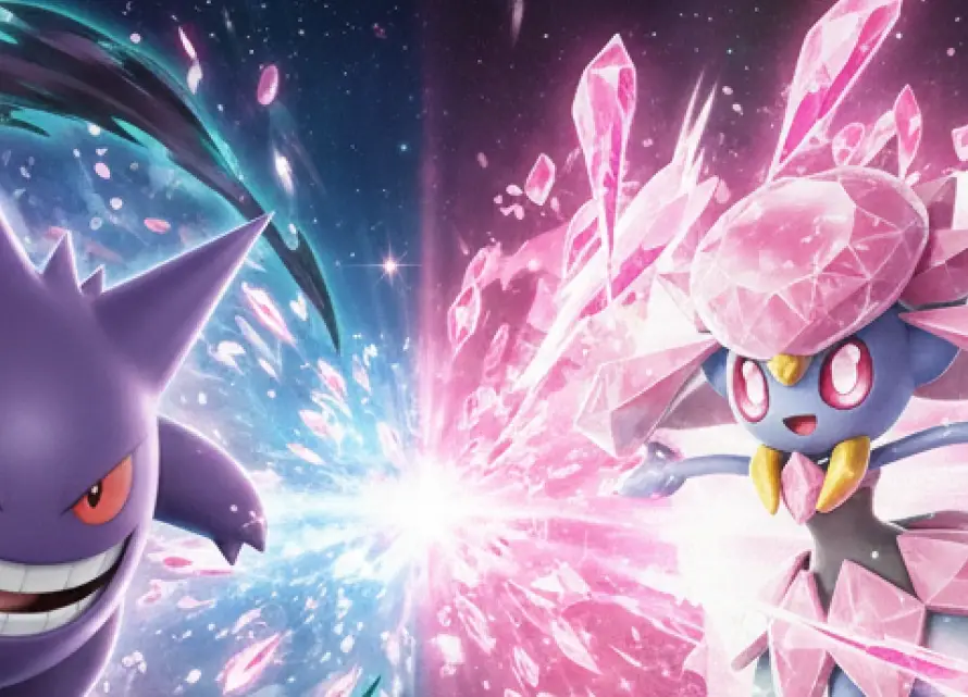 Mega Gengar and Mega Diancie