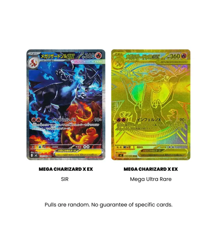 Inferno X Mega Charizard X EX cards