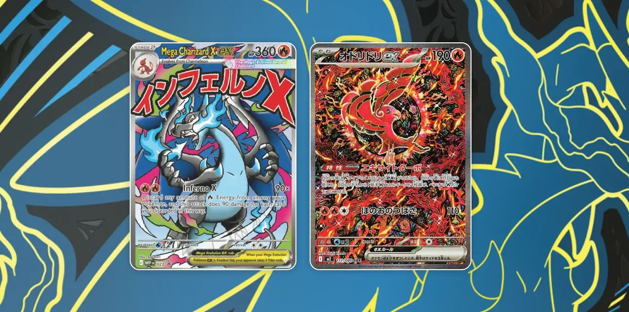 Mega Charizard X EX and Oricorio EX in UPC